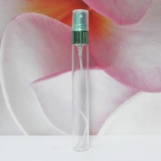 Tube Glass 8 ml Clear with Aluminium Sprayer: GREEN